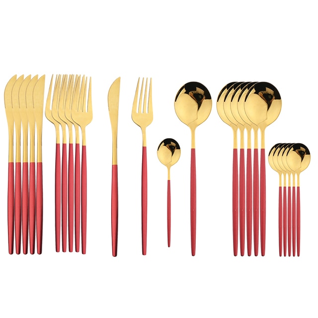 Stylish Steel 24-Piece Cutlery Set