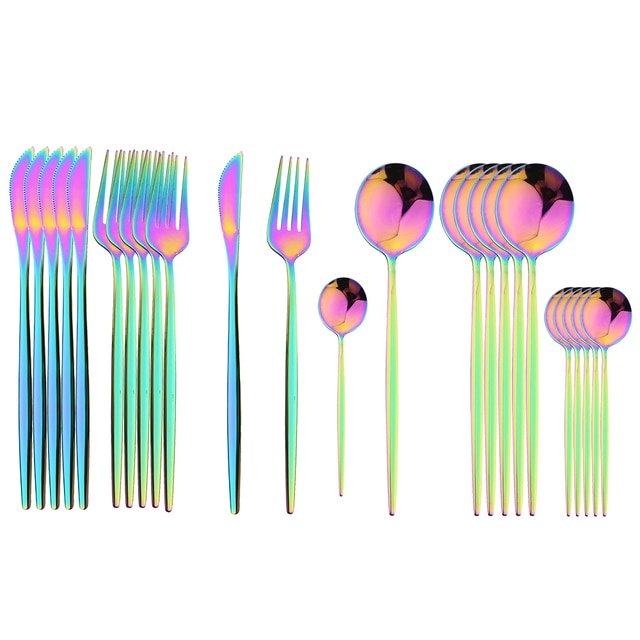 Stylish Steel 24-Piece Cutlery Set