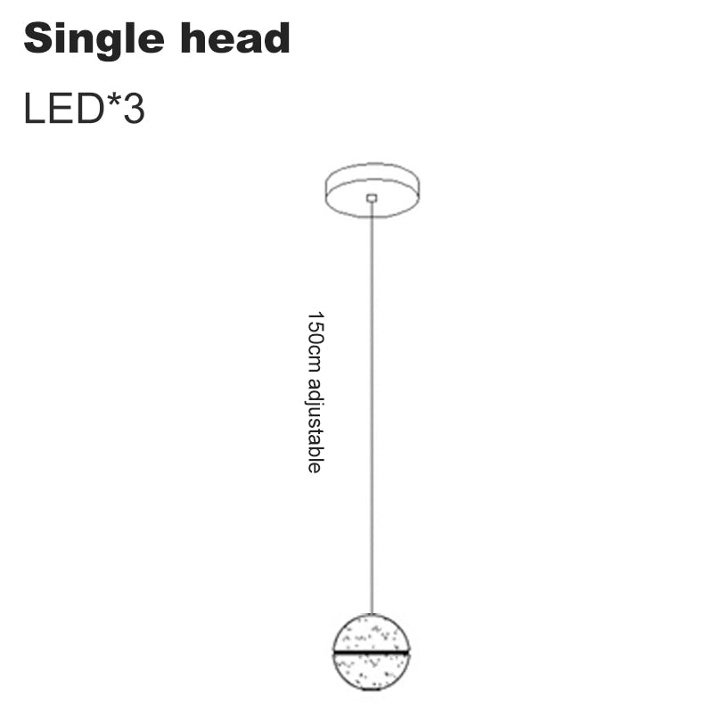 Crystal Spheres Cascade Chandelier