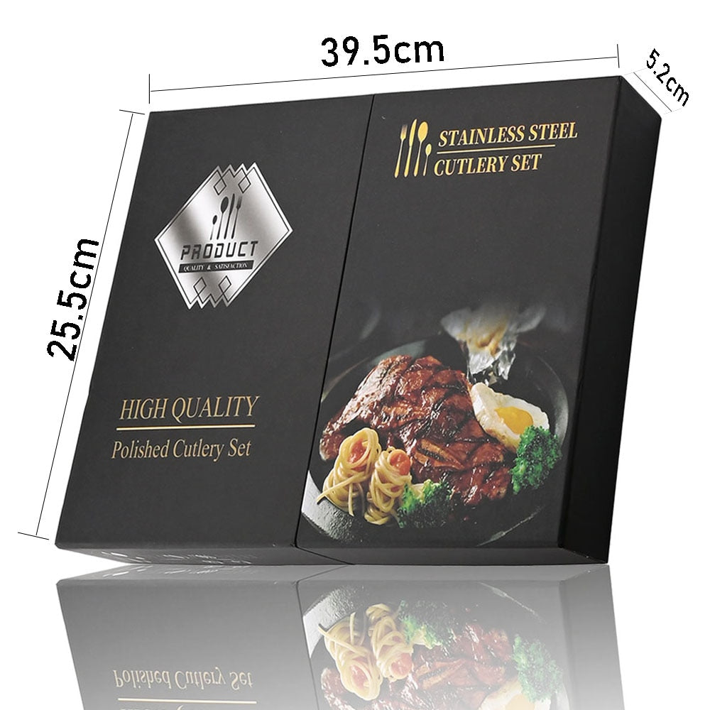 Stylish Steel 24-Piece Cutlery Set