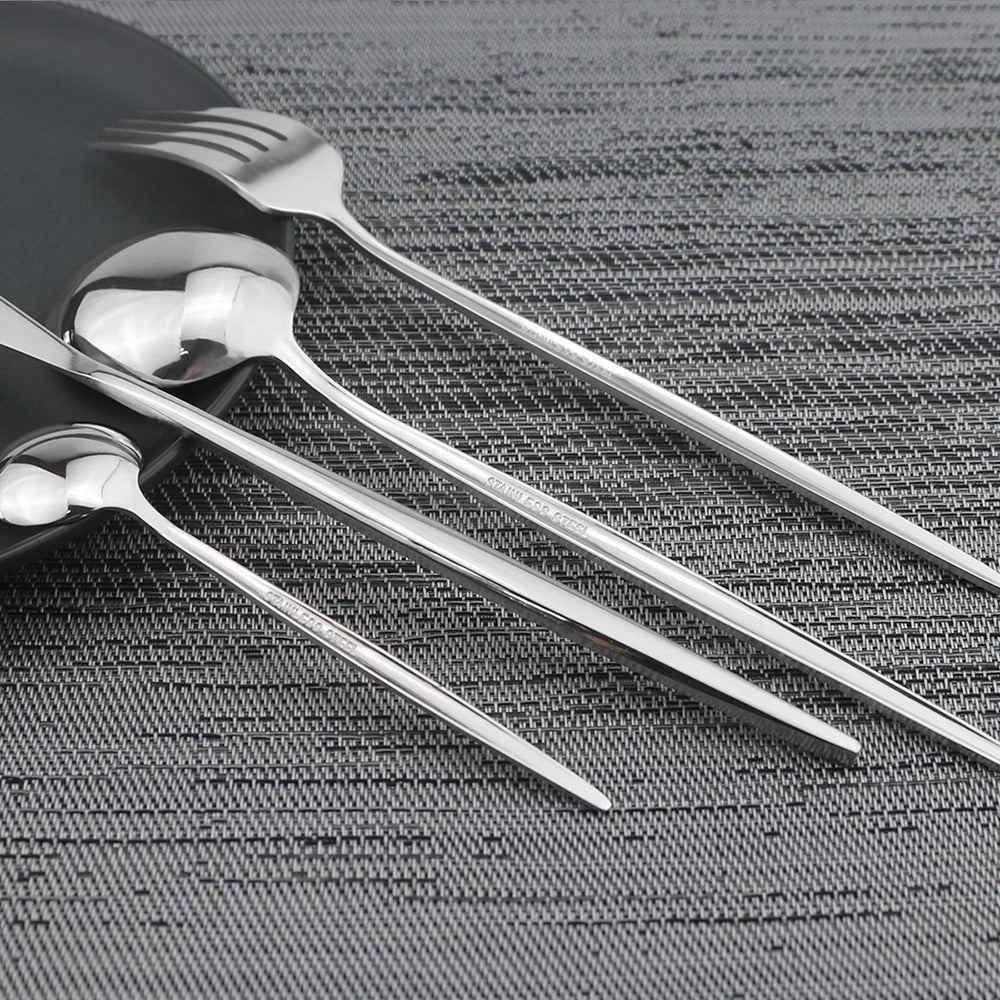 Stylish Steel 24-Piece Cutlery Set