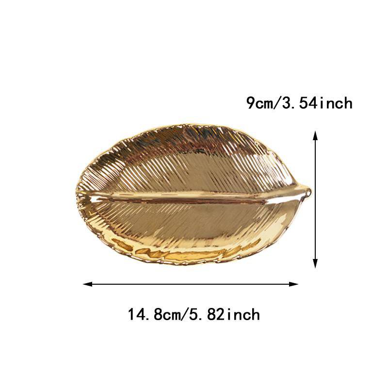 Nordic Golden Leaf Tray