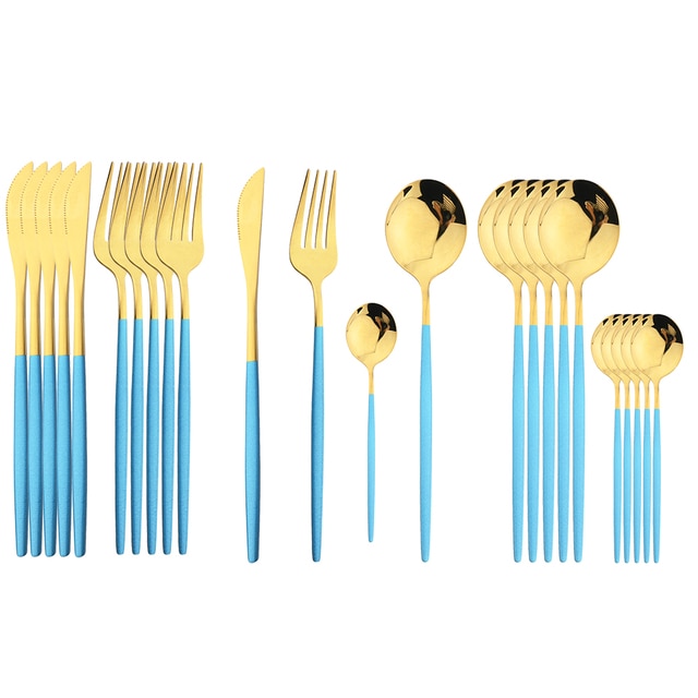 Stylish Steel 24-Piece Cutlery Set
