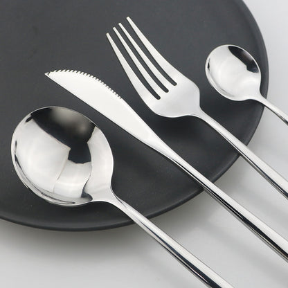 Stylish Steel 24-Piece Cutlery Set